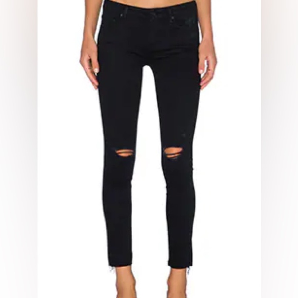 MOTHER Looker Ankle Fray in Guilty As Sin